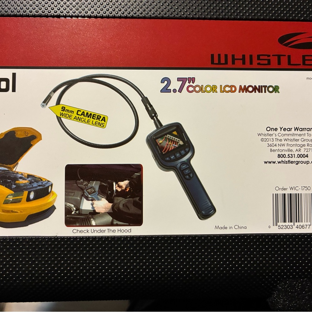 2.7" Color LCD Monitor with 9mm Camera - Black